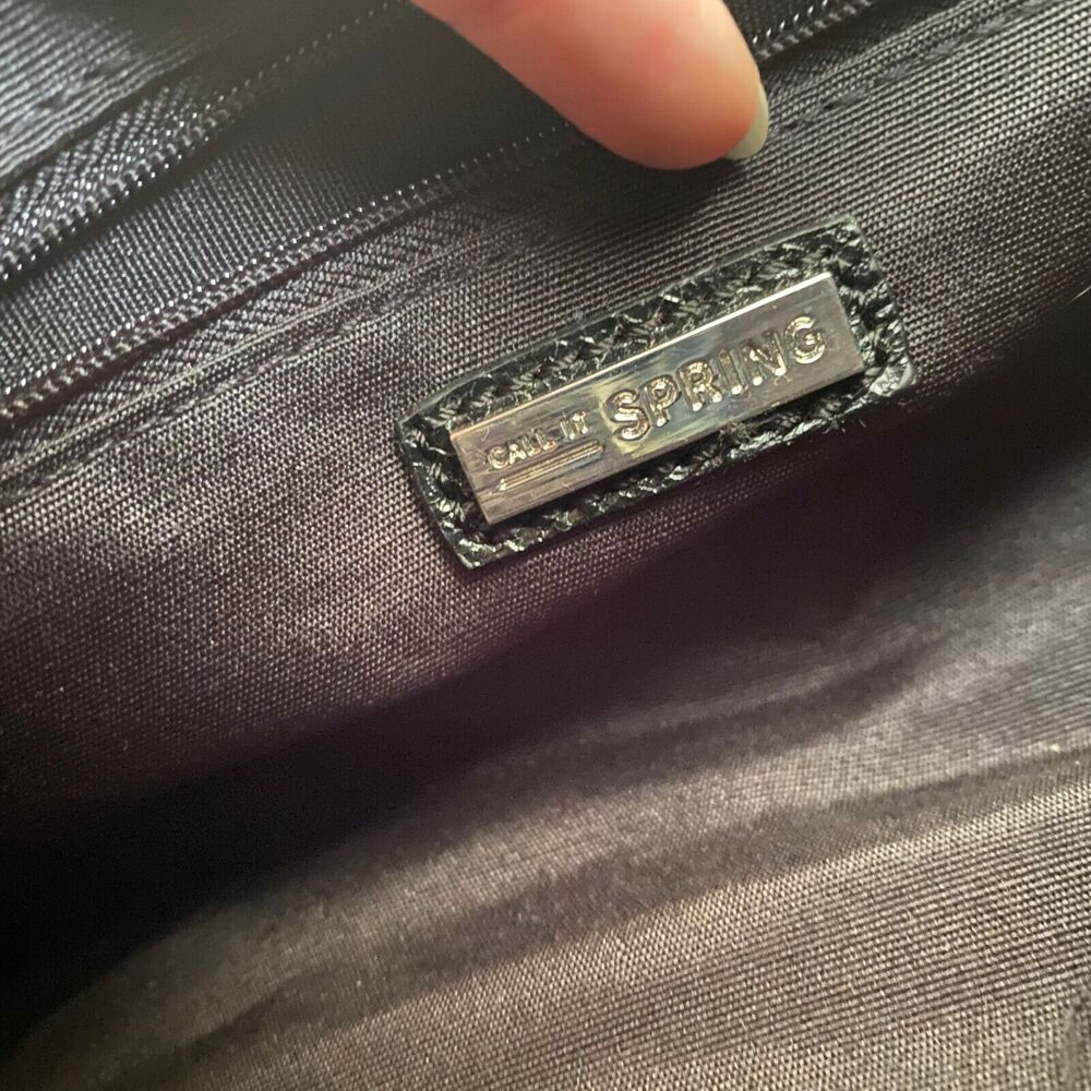 Call It Spring Fuzzy Leopard Print Black Faux Lea… - image 7